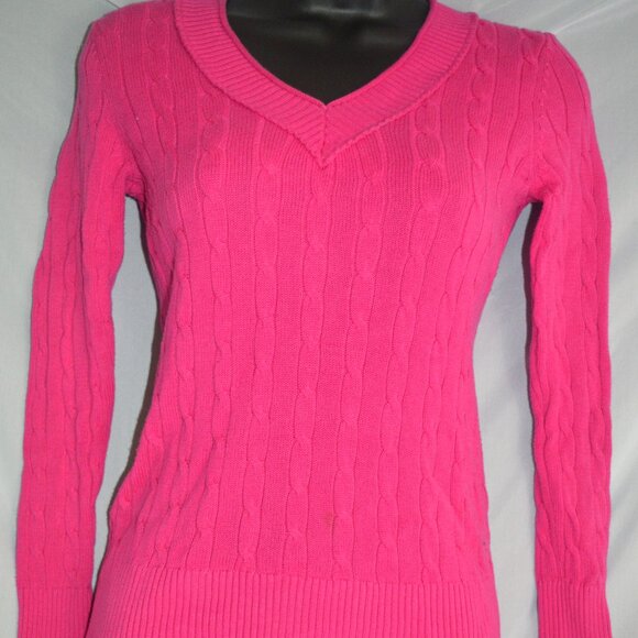 Ann Taylor Loft pink sweater size small 100% cotton - Picture 1 of 3